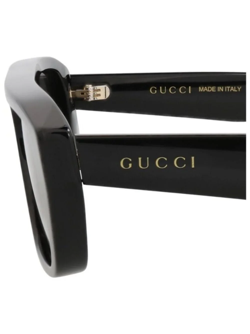 New Gucci Mens Square/Rectangle Black Black Grey Fashion Designer Sunglasses